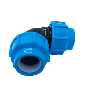 20毫米-110毫米便宜的价格90弯头PP配件塑料压缩浇水灌溉系统