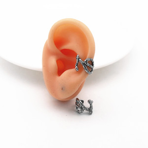 yunnique Snake <b>Cuff</b> <b>Earrings</b> Titanium Steel Animal Shape Geometric Design For Men And Women Fashion Jewelry - Product Image 4