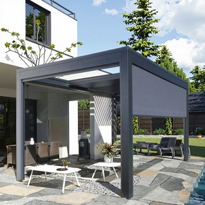 Pergola Bioclimatique en Aluminium Builite Motorisée à Toit Rétractable, Écologique et Durable, avec Télécommande, pour Extérieur - Product Image 6