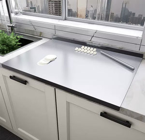 Grande <span class=keywords><strong>planche</strong></span> <span class=keywords><strong>à</strong></span> pétrir antiadhésive en acier inoxydable Tapis de cuisson en métal épais Rouler les fruits Pain Biscuits Pâte <span class=keywords><strong>à</strong></span> <span class=keywords><strong>découper</strong></span> Ustensiles de cuisine - Product Image 6