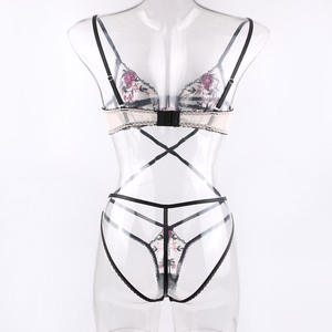 Женское привлекательное кружевное нижнее белье с вышивкой - Product Image 5