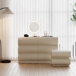 Cassettiera moderna Custom cassettiera avvolti in ecopelle Bumping Design credenza per soggiorno <span class=keywords><strong>ingresso</strong></span> comodino armadio - Product Image 5