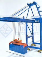 Grue mobile à portique robuste, capacité de levage 5T, construction en acier, classe de travail A3