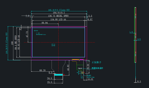 Écran LCD TFT 7 pouces 800x480 |   Interface RGB 50PIN, module d'écran tactile capacitif 7 pouces 800x480 LCD W886 - Product Image 2