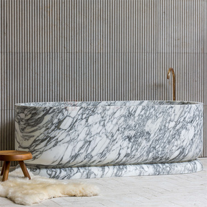 Newstar di lusso Arabescato bianco marmo <span class=keywords><strong>vasca</strong></span> bagno in pietra bagno bagno <span class=keywords><strong>vasca</strong></span> da bagno naturale in marmo solido <span class=keywords><strong>vasca</strong></span> da bagno - Product Image 1