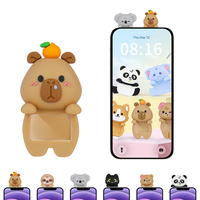 Figurines décoratives personnalisées mignonnes de capybara pour téléphone, moniteur d'ordinateur, coque de téléphone, écran – Mini figurines décoratives en PVC d'animaux mignons