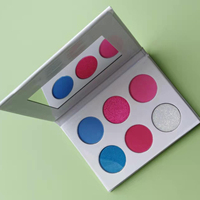 DIY 6 Couleurs Personnalisé Maquillage Glitter Fard À Paupières Palette En Gros Mdd Fard À Paupières Palette