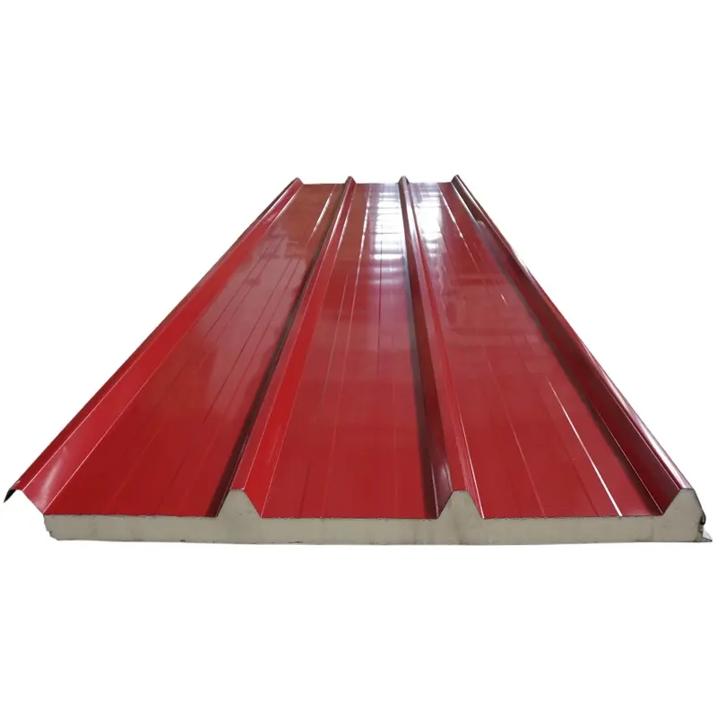 Pu sip 패널 폴리 우레탄 샌드위치 지붕 패널 건설 재료 10cm 차가운 방 샌드위치 패널 가격