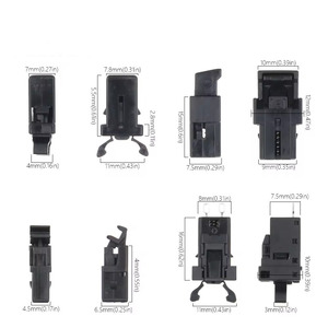 1pcs Thùng rác có thể nhựa khóa tự khóa chuyển đổi thay thế bắt tương thích cảm ứng Nắp bin chốt sửa chữa Clip đen trắng - Product Image 6