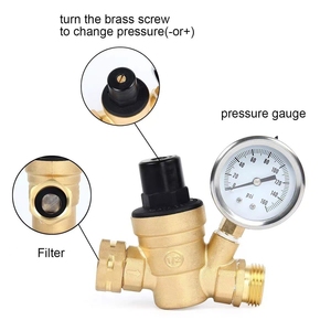 Vente de liquidation COVNA B2B : Régulateur de pression d'eau en laiton DN15 3/4'' pour camping-car avec manomètre - Product Image 5