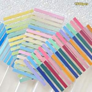 กระดาษโน้ตแบบมีกาวในตัว 300 แผ่น หลายสี เนื้อละเอียดพิเศษ สำหรับสำนักงาน/โรงเรียน-อุปกรณ์เตรียมกลับไปโรงเรียน - Product Image 5