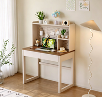 Bureau d'étude convertible multi-rangements pour enfants avec organisateur mural perforé, étagère et tiroirs spacieux pour chambre et bureau à domicile