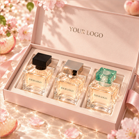 Ensemble de parfums floraux pour femmes avec marquage et emballage personnalisés pour les distributeurs en gros