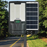 Lampe solaire intégrée pour rue, IP65, étanche, ABS, LED, haute luminosité, système d'éclairage routier extérieur, silicium monocristallin, CE