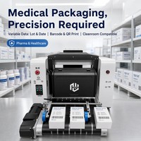 Nouvelle imprimante numérique couleur haute vitesse à passage unique avec tête d'impression HP et encre à colorants pour l'impression sur gobelets avec autocollants adhésifs 30-50 m/min