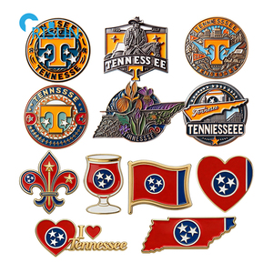 Aimant de réfrigérateur personnalisé, souvenir, carte de l'État du <span class=keywords><strong>Tennessee</strong></span>, drapeau américain, épingle à revers, badge, broche, épingle en émail personnalisée du <span class=keywords><strong>Tennessee</strong></span> - Product Image 1