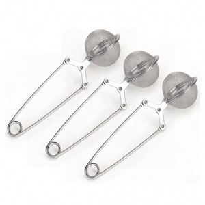 Hot Sale Kitchen Tool Fine Mesh Filter Loose Leaf Strainer Ball Shape Stainless Steel <b>Tea</b> <b>Infusers</b> for Herbal <b>Tea</b> - Product Image 1