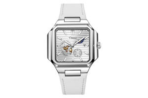 Montre automatique tendance à phase de lune luminescente, étanche, avec bracelet en plastique personnalisé, logo tendance, vente chaude pour homme - Product Image 2