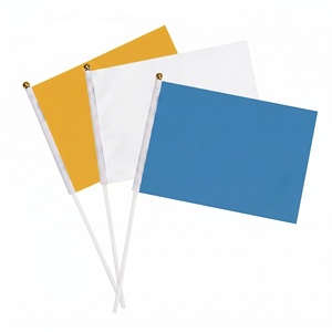 $1 Professional Custom Logo Hand Held Flags, Branded Promotional Waving <b>Banners</b> for Marketing Campaigns - Product Image 1