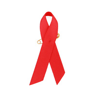 Broche de ruban de sensibilisation au cancer du sein personnalisée rose rouge vert violet orange bleu gris jaune or noir violet avec épingle de sûreté