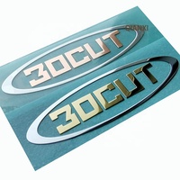 Badge 3D électroplaqué, autocollant métallique argenté, logo de marque chromé or, étiquettes en nickel électroformé, autocollant de transfert métallique fin