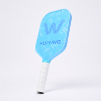 Paleta de Pickleball Profesional HUIYING Serie Azure T300 de Fibra de Carbono, 13mm/16mm, Núcleo de Panal de PP de Alta Velocidad, Raqueta con Logotipo Personalizado
