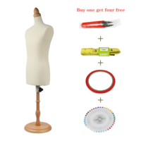 Mannequin demi-corps DE-LIANG Mini 1/2 taille homme, entièrement piquable, vente en gros, modèle en mousse pour couture, confection de vêtements