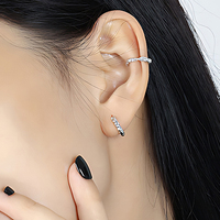 Boucles d'oreilles créoles fines de style minimaliste en argent sterling 925, finition martelée, pour femmes et filles