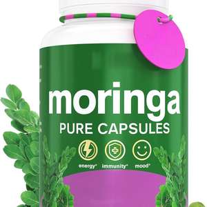 OEM/ODM Amazon kapsul Moringa terlaris, suplemen bubuk daun murni Moringa mengandung antioksidan yang meningkatkan metabolisme - Product Image 2