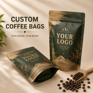 Bolsas Personalizadas con Cierre Hermético y Diseño Impreso en Huecograbado, Resistentes a la Humedad, para Empacar Café en Polvo - Product Image 1