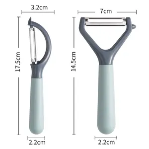 Accesorios de cocina multifunción de acero inoxidable, pelador Manual de patatas y verduras, <span class=keywords><strong>rallador</strong></span> de zanahorias, herramientas para frutas, pelador de carne - Product Image 6