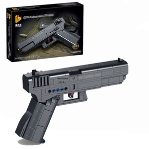 Mainan Blok Bangunan Panlos Brick Gun, Model Rakitan, Aktivitas Membangun Kerja Sama Tim, Kompetisi Seru, Mainan Bangunan untuk Kelompok - Product Image 1