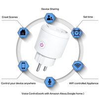 Monitor de Energía WiFi Mesh Tuya de Fabricante Europeo, 20A, Módulos ESP32/8266, Diseño de Barra de Enchufes Inteligente Personalizada, Firmware Tasmota Reflashable