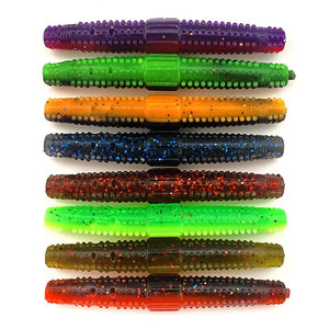 Appât flottant en TPR <span class=keywords><strong>de</strong></span> haute qualité, 70 mm, 3,7 g, avec son <span class=keywords><strong>de</strong></span> grincement, <span class=keywords><strong>pour</strong></span> la pêche au bar en eau douce et salée, <span class=keywords><strong>pour</strong></span> la pêche Wacky Rig et le jigging - Product Image 5