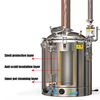 Machine de distillation à la vapeur haute efficacité pour huiles essentielles de rose, de lavande et d'herbes, distillateur d'hydrolat, machine d'extraction d'huiles essentielles