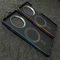 Étui de téléphone magnétique en fibre d'aramide véritable de luxe résistant aux chocs, finition givrée, pour OnePlus Ace 5 Pro, coque de protection mobile de haute qualité