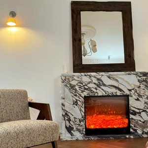 कस्टम-निर्मित कैलाक्टा वोइला संगमरमर की चिमनी. आधुनिक. बेडरूम के लिए टिकाऊ पर्यावरण अनुकूल अनुकूल वातावरण - Product Image 1