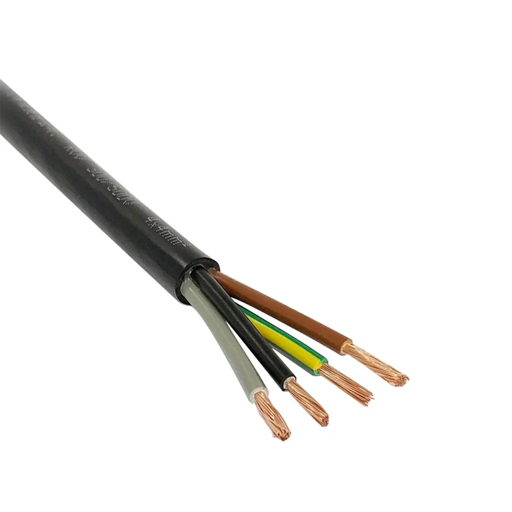 Cable Flexible multiconductor, Cable eléctrico real Rvv 2 3 4 5 Core 0,75 1 1,5 2,5 4 6 Mm