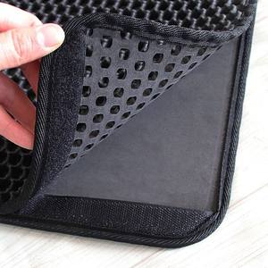 Wholesale Waterproof Pet Mats <b>Pads</b> Easy Clean Double Layer Litter Trapper for Protect Floor Carpet <b>Bed</b> Customization - Product Image 5