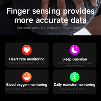 Anneau intelligent avec logo personnalisé, écran tactile, suivi de l'oxygène sanguin, de la fréquence cardiaque et du sommeil, en alliage d'acier inoxydable, étanche IP68, compatible Android et iOS