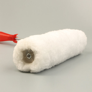 Rouleau à peinture en mousse 18 mm, long, blanc, velours, couleur unie, pour murs intérieurs et extérieurs, peinture au latex, matériaux de construction, bricolage - Product Image 1