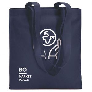 Bolsa de Tela No Tejida Promocional de Bajo Costo con Logotipo Personalizado, Diseño Circular con Impresión Digital y Asa en Forma de W para Uso Diario - Product Image 3