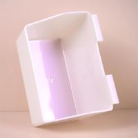 Étui portable carré translucide en plastique dépoli pour cartes, sans compartiment, boîte de rangement pour cartes à compartiment unique