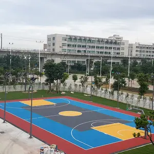 Certificat FIBA approuvé Fabrication de haute qualité, revêtement de sol sportif en acrylique antidérapant pour terrain de basket