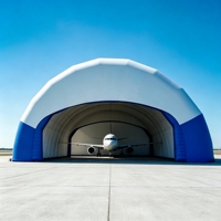 Hangar d'aviation gonflable géant pour l'entretien et le stockage des avions