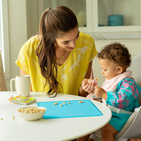 Tapis de table pour bébé en silicone moderne, écologique, imperméable, sans BPA, antidérapant