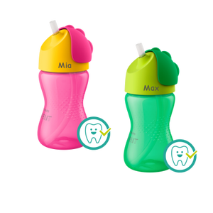 AVENT Bicchiere con Cannuccia con Nome (300 ml) - Product Image 1