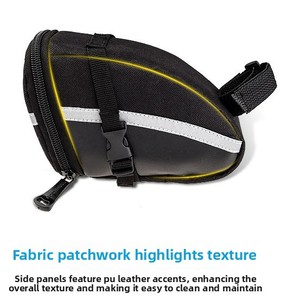 Sacoche de selle arrière pour vélo YSMY, sacoche à outils de cyclisme en PU avec doublure intérieure - Product Image 5