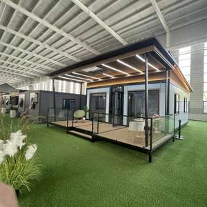 <span class=keywords><strong>บ้าน</strong></span>สำเร็จรูปแบบโมดูลาร์ขนาดเล็กพับได้ ปรับแต่งรูปแบบได้ หลังคาแบน ขยายได้ พร้อมห้องครัวและห้องน้ำ - Product Image 1