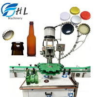 Machine de sertissage automatique pour capsules à anneau de bouteilles en verre de boissons gazeuses, de bière et de boissons non alcoolisées HL-XGH01